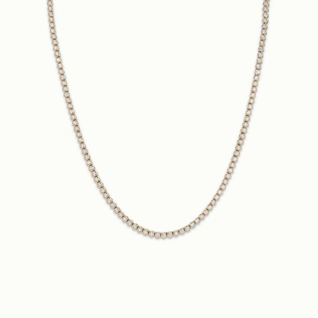 Tennis Ketting Bezel