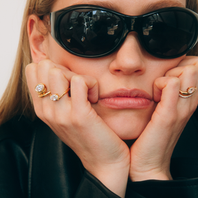 Josephine Wavy Oval Ring