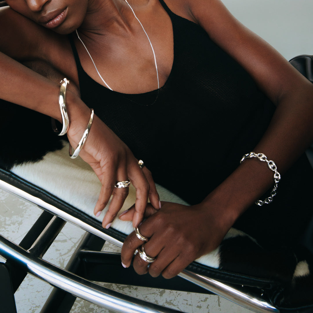 Bold Koffieboon schakelarmband