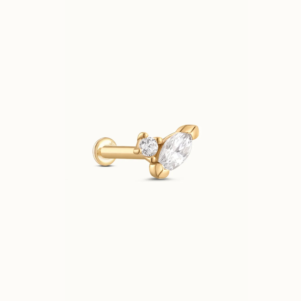 Sunburst Diamanten Piercing