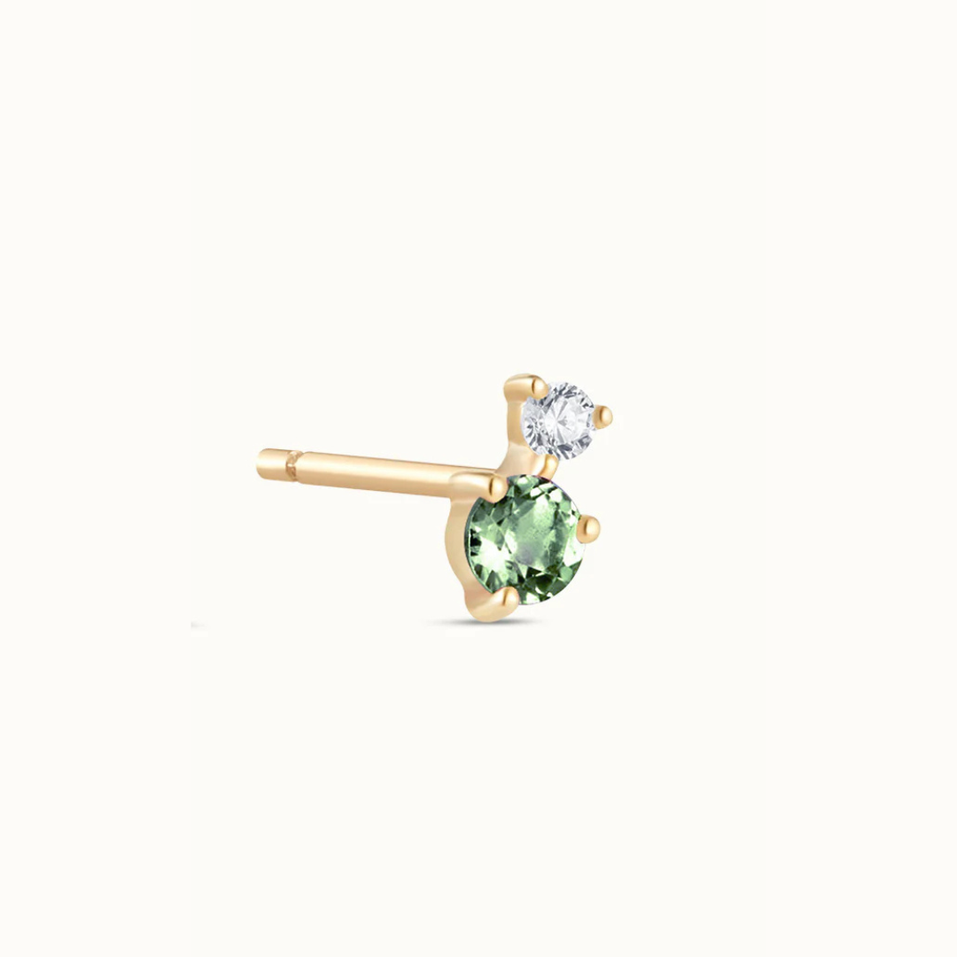 Brilliance Gemstone Stud