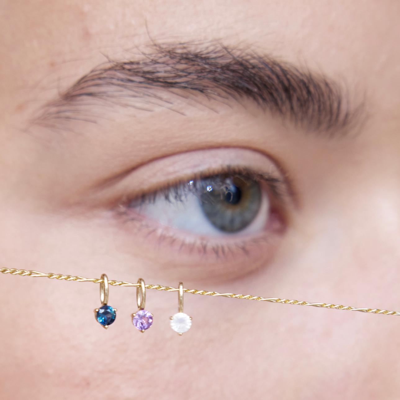 Rond Geboortesteen Hanger