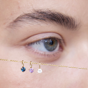 Rond Geboortesteen Hanger