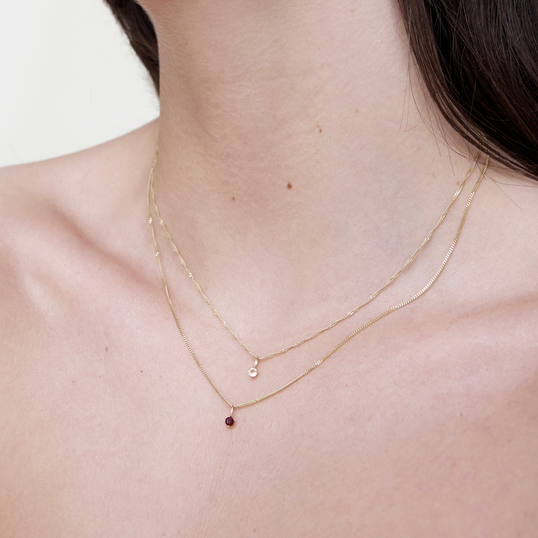 Rond Geboortesteen Hanger