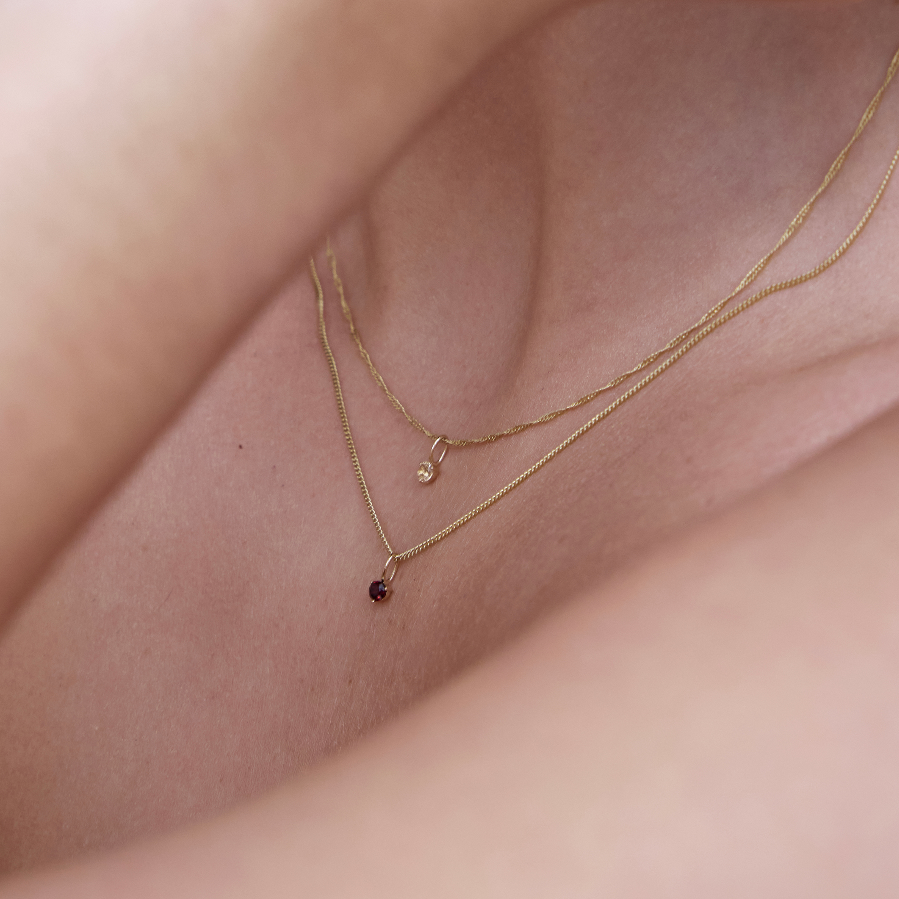 Rond Geboortesteen Hanger