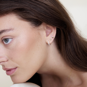 Bold Diamond Huggies