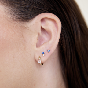 Baguette Bezel Huggies