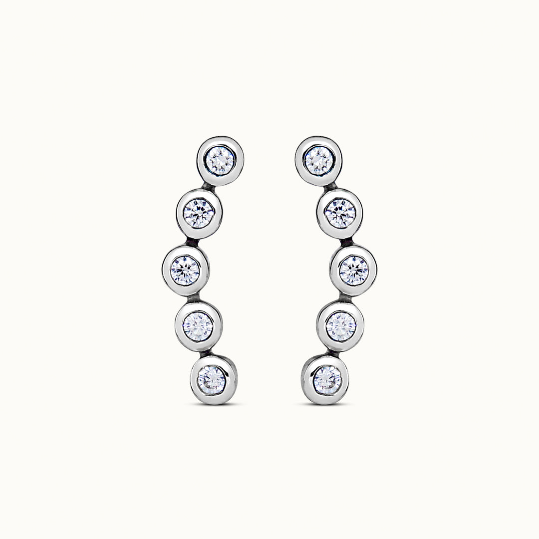 Flow Witte Topaas Studs