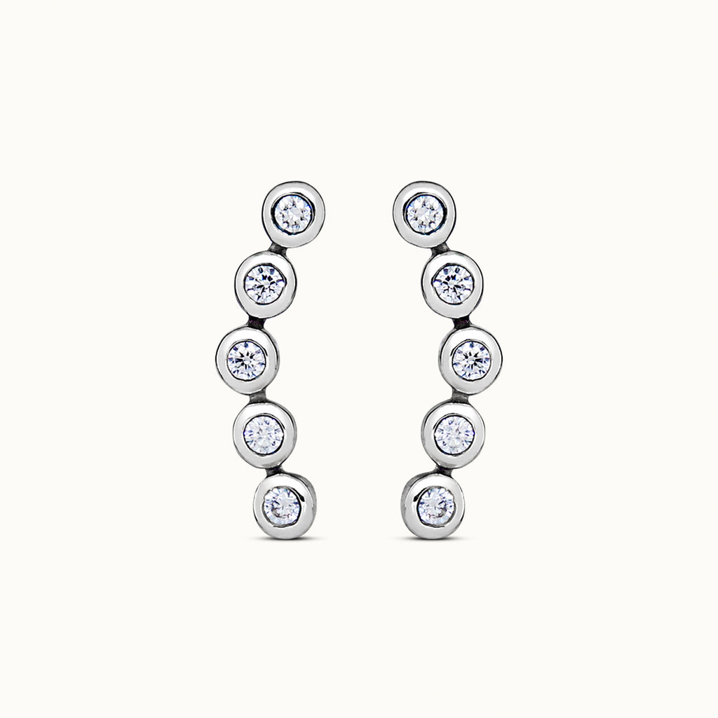 Flow Witte Topaas Studs