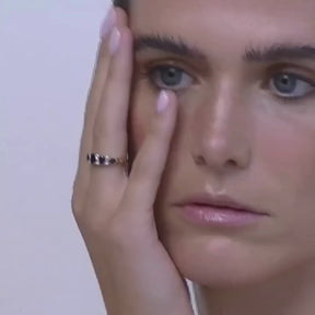 Victorian Saffier & Diamant ring