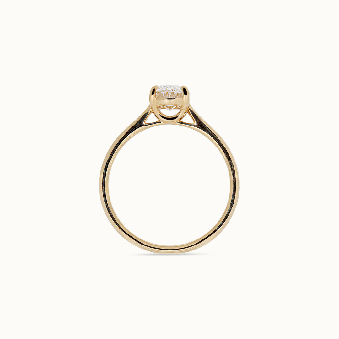 Ovaal Geslepen 1 ct Ring