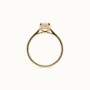 Ovaal Geslepen 1 ct Ring