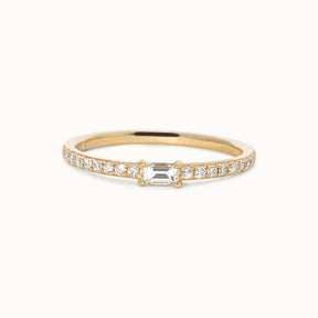 Baguette Geslepen Pavé Ring
