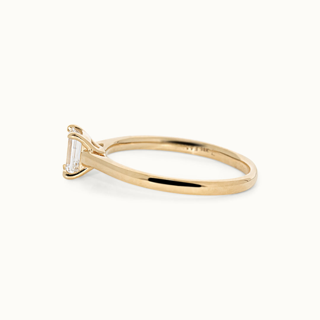 Smaragd Geslepen 0.5 ct Ring