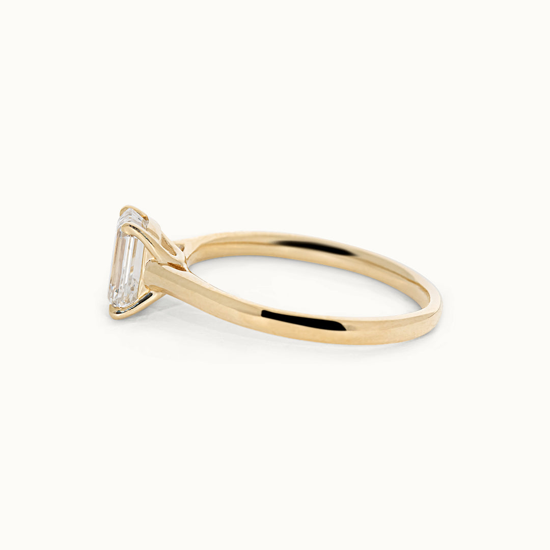 Smaragd Geslepen 1 ct Ring