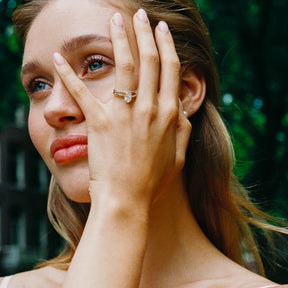 Ovaal Geslepen 1 ct Ring