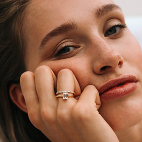 Halo Half Eternity Ring Diamond