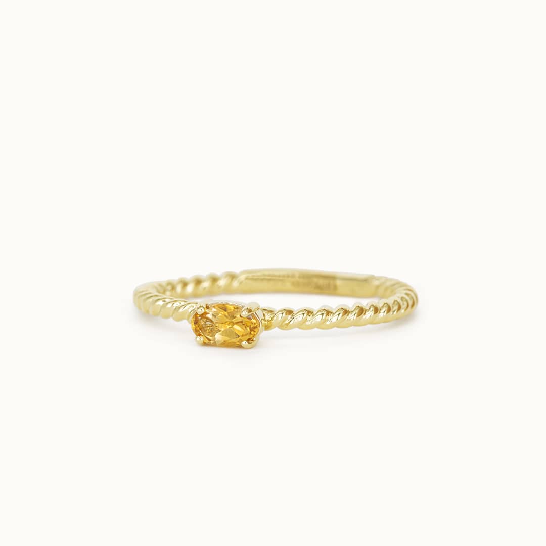 Louise | 14K Twisted Citrine