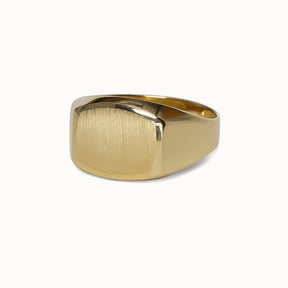 James 9K Yellow Signet Ring