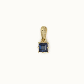Amanda Birthstone Pendant Sapphire Square