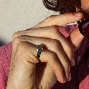 James 9K Yellow Signet Ring