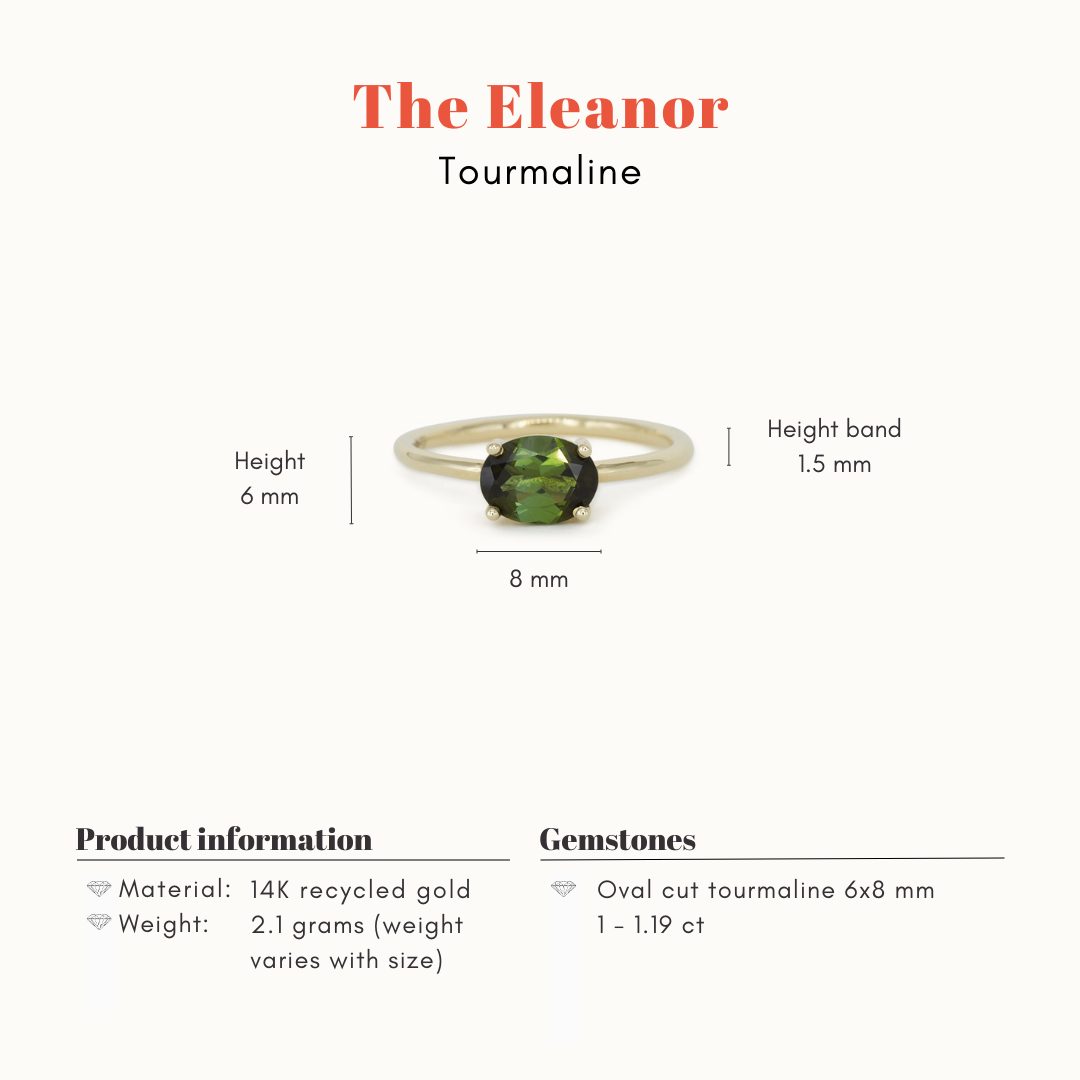 The Eleanor | 14K Toermalijn