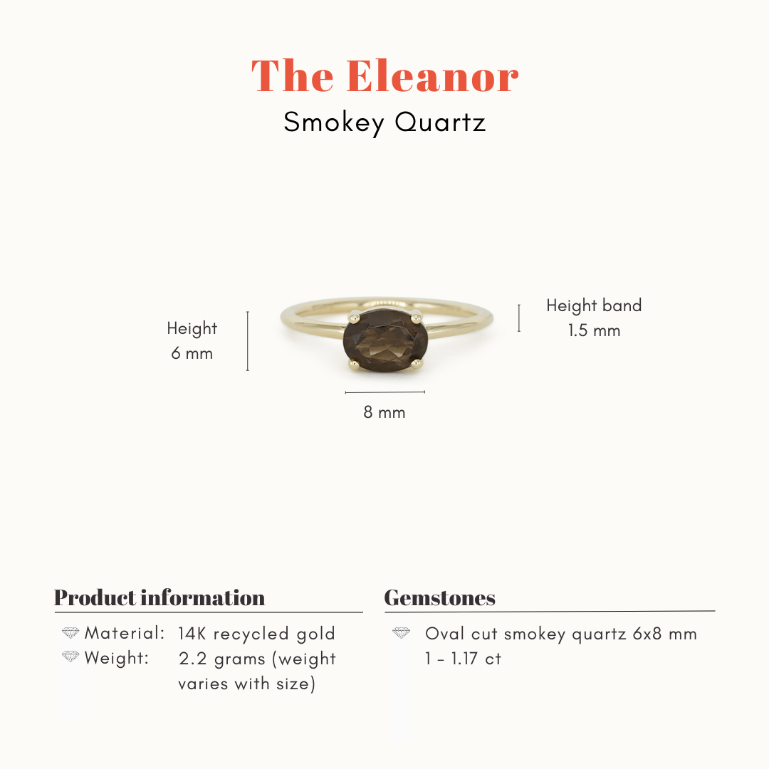 TheEleanor | 14K Smoky Quartz