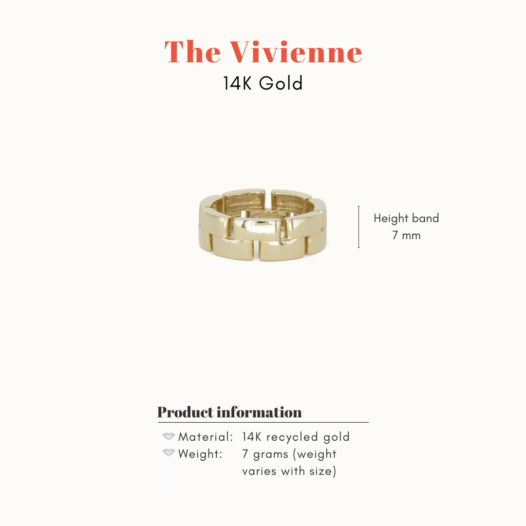 The Vivienne | 14K Link Ring