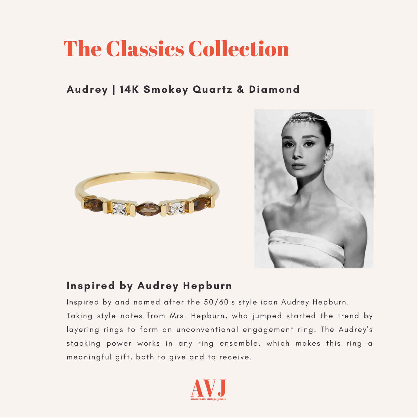 Audrey | Rookkwarts & Diamant