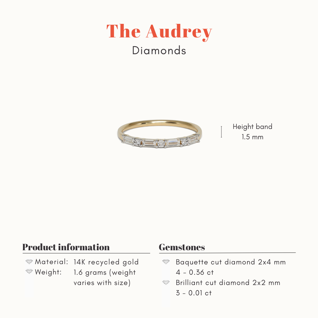 Audrey | 14K Diamond Eternity