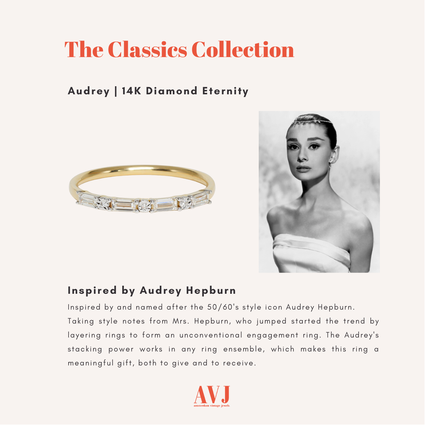 Audrey | 14K Diamant Eternity