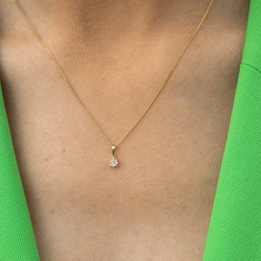 Amanda Birthstone Pendant Diamond Round