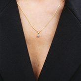 TheAmanda | 14K Pendant Diamond Round