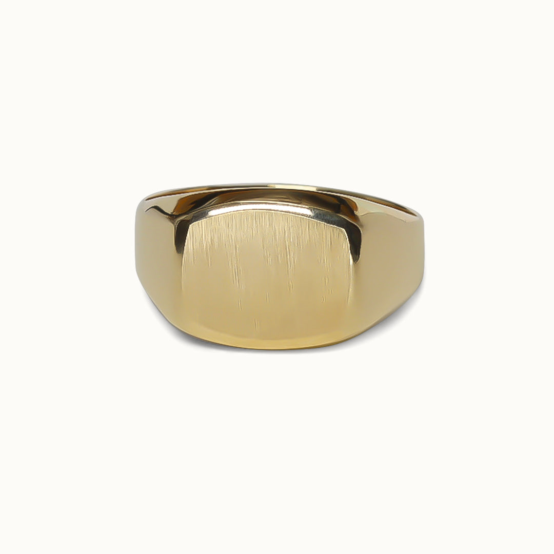 James 9K Yellow Signet Ring