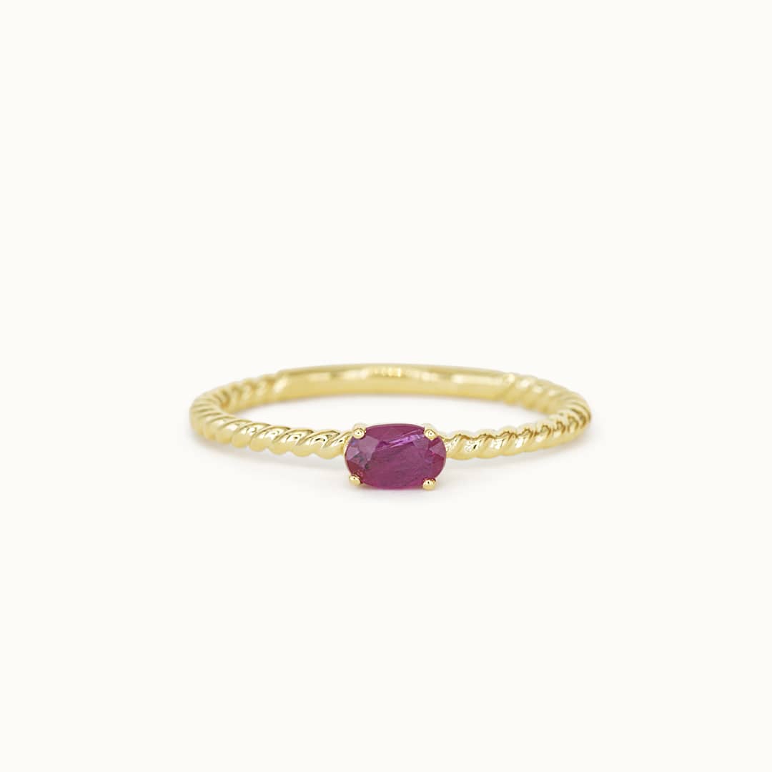 Louise | 14K Twisted Ruby