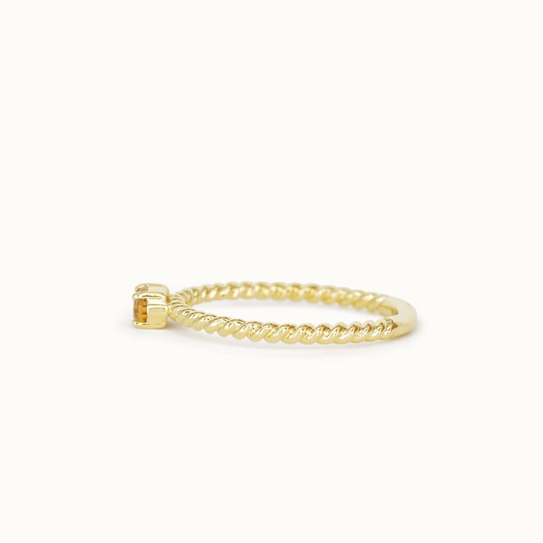 Louise | 14K Twisted Citrine