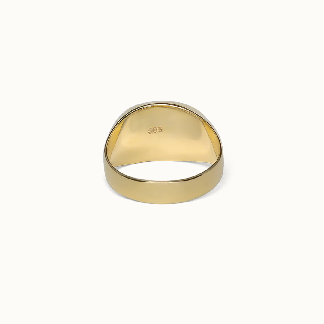 James 9K Yellow Signet Ring