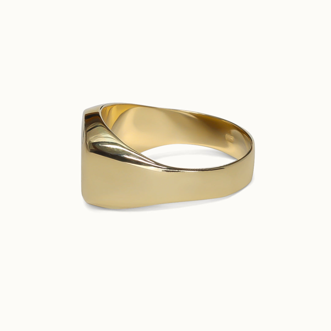 James 9K Yellow Signet Ring