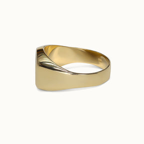 James 9K Yellow Signet Ring